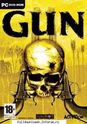 gun 
genre : : neversoft : date : november 08, rating : mature 17+
format : cd-rom x 3 the