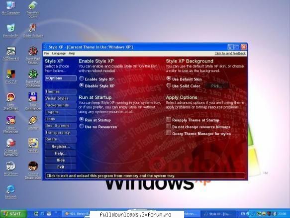 sunt cateva stiluri aicea si un program de facut stiluri pentru xp  cu acest program iti poti creea