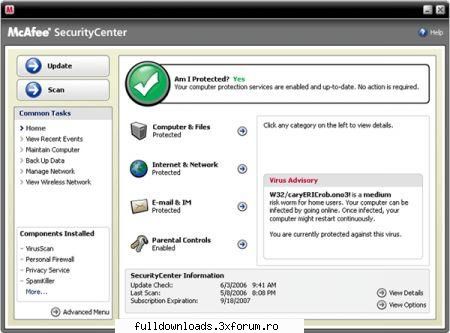 McAfee Total Protection 2008 - The ultimate in PC security, McAfee Total - Securitate