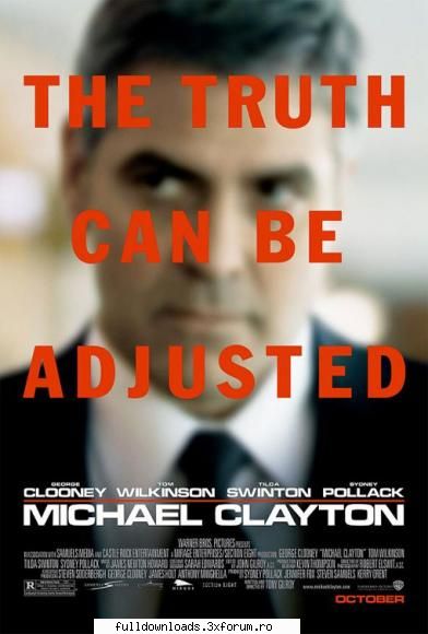 Michael Clayton (2007) TS Xvid - INFO Download Links* Alternative - Thrillere. Drame. Razboi