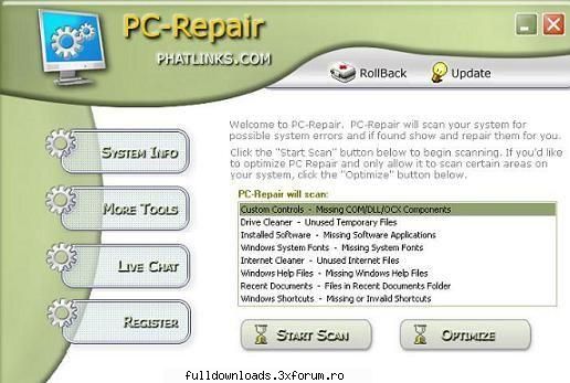 pc repair is a very useful tool to scan your system for possible errors, and if found, show and