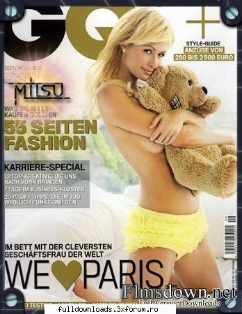 Paris Hilton - GQ Magazine September 2007 - 7 JPG | 2500 x 1600(HQ) | 4.40 MB Download - Reviste
