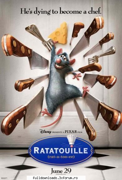 Ratatouille (2007) PROPER DVDRip - INFO Download Links* CD1 CD2 - Animatie